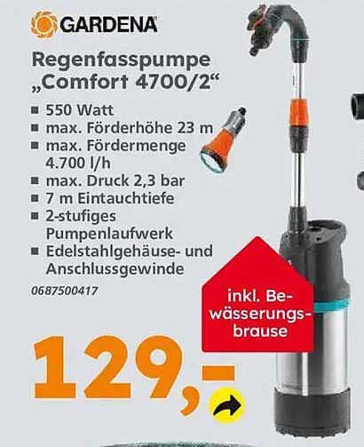 Regentauchpumpe „Comfort 4700/2“