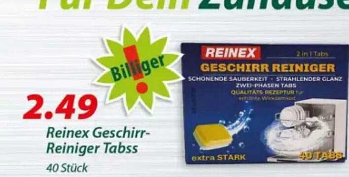 Reinex Geschirr-Reiniger Tabss