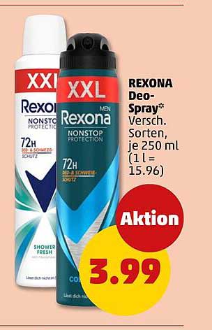 REXONA Deo-Spray* Versch. Sorten, je 250 ml (1 l = 15.96)