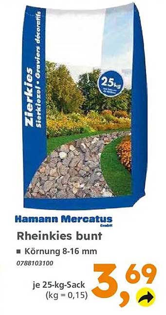Rheinkies bunt
