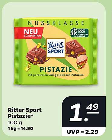 Ritter Sport Pistazie* 100 g