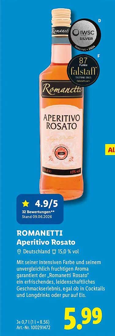 ROMANETTI Aperitivo Rosato