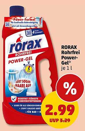 RORAX Rohrfrei Power-Gel* je 1 l