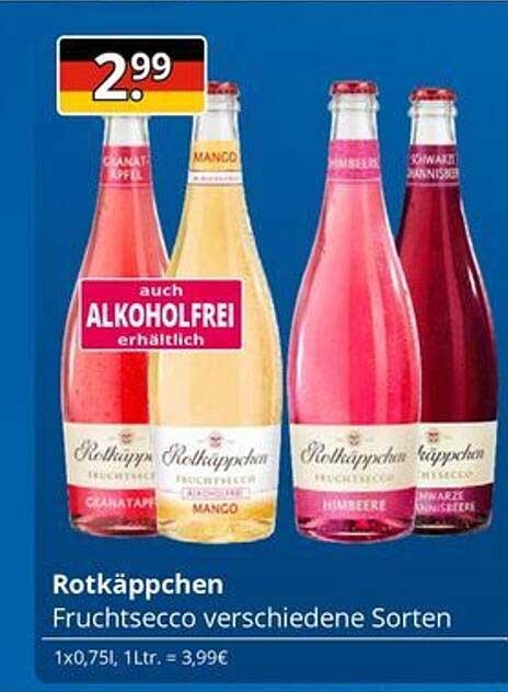 Rotkäppchen Fruchtsecco verschiedene Sorten