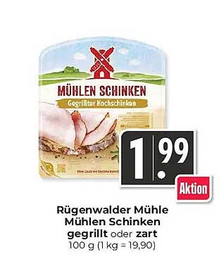 Rügenwalder Mühle Mühlen Schinken gegrillt oder zart