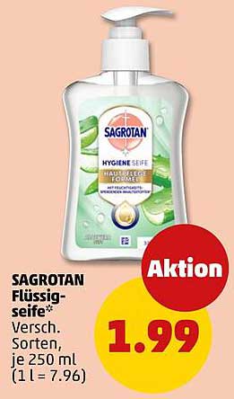 SAGROTAN Flüssigseife* Versch. Sorten, je 250 ml (1 l = 7.96)