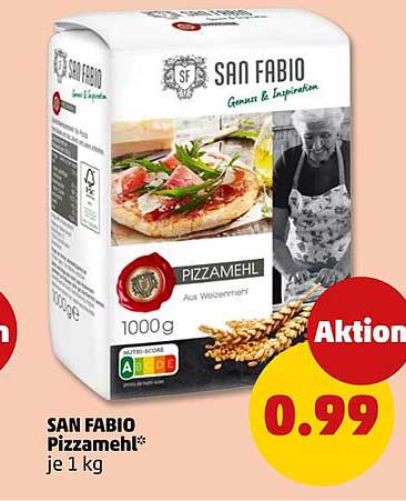 SAN FABIO Pizzamehl* je 1 kg