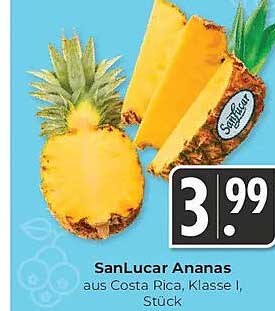 SanLucar Ananas aus Costa Rica, Klasse I, Stück