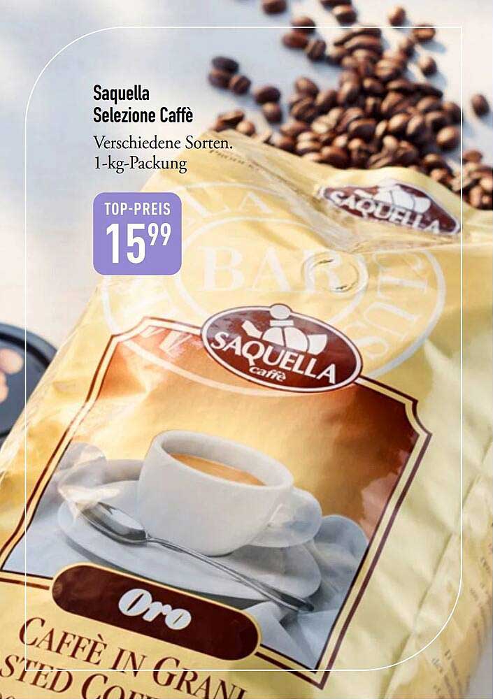 Saquella Selezione Caffè Verschiedene Sorten. 1-kg-Packung