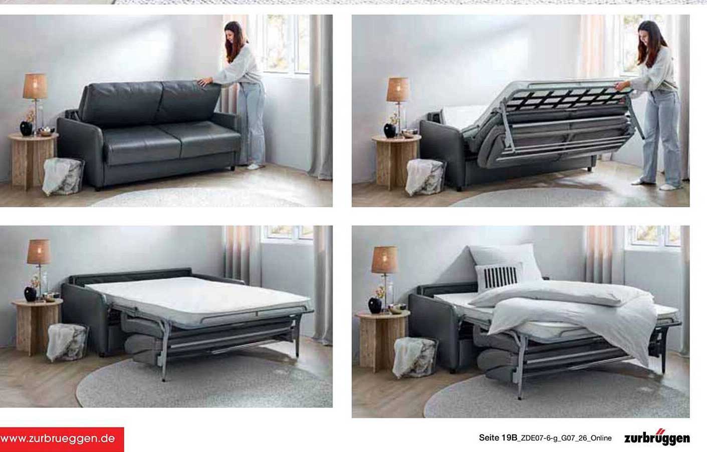 Schlafsofa mit Bettfunktion