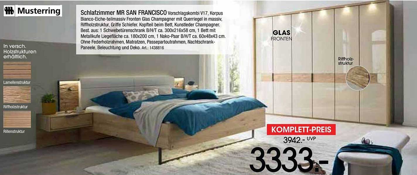 Schlafzimmer MR SAN FRANCISCO Vorschlagskombi V17