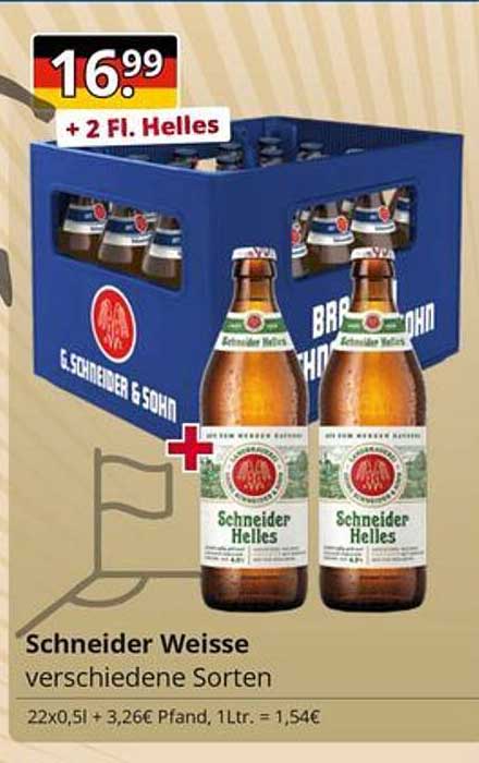 Schneider Weisse verschiedene Sorten