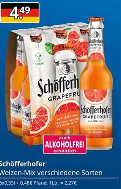 Schöfferhofer Weizen-Mix verschiedene Sorten