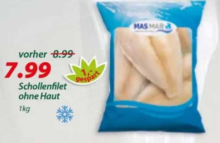 Schollenfilet ohne Haut