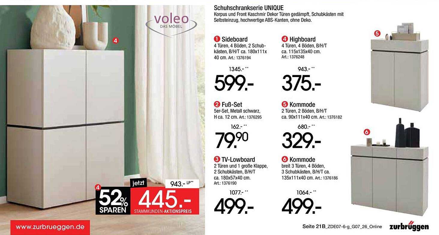 Schuhschrankserie UNIQUE