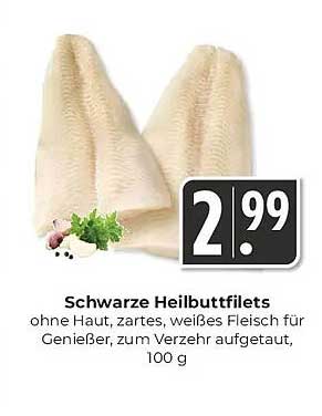 Schwarze Heilbuttfilets