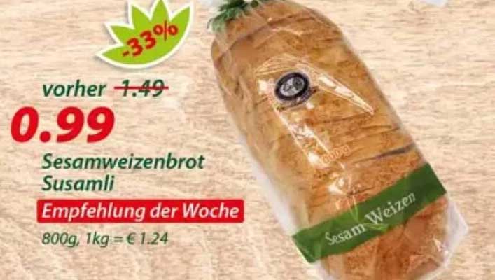 Sesamweizenbrot Susamlı Empfehlung der Woche