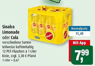 Sinalco Limonade oder Cola