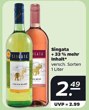Singata + 33 % mehr Inhalt* versch. Sorten 1 Liter