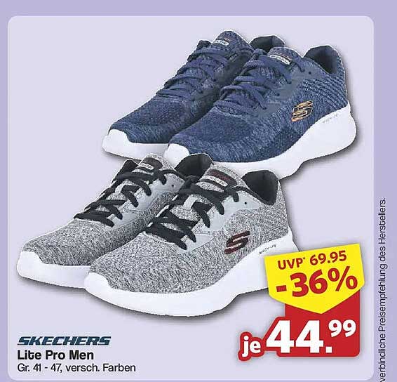 SKECHERS Lite Pro Men Gr. 41 - 47, versch. Farben