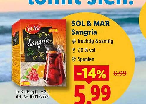 SOL & MAR Sangria