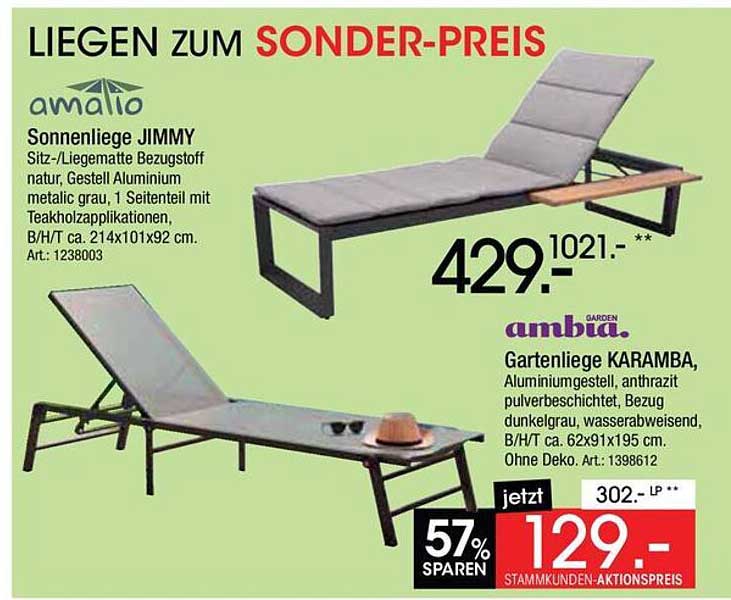 Sonnenliege JIMMY