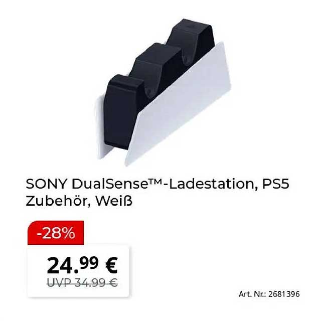 SONY DualSense™-Ladestation, PS5 Zubehör, Weiß