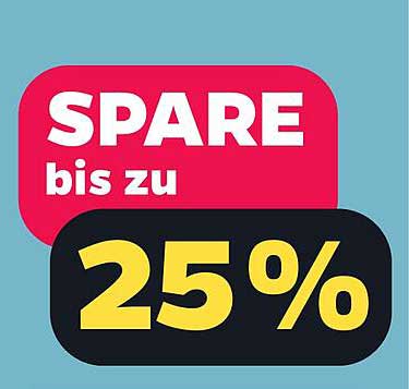 SPARE bis zu 25%