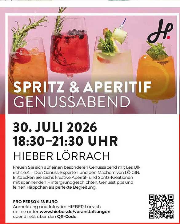 SPRITZ & APERITIF GENUSSABEND