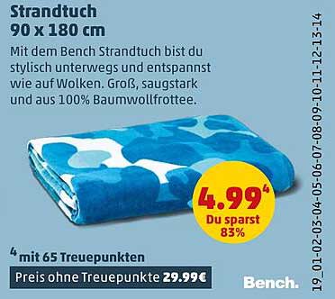 Strandtuch 90 x 180 cm
