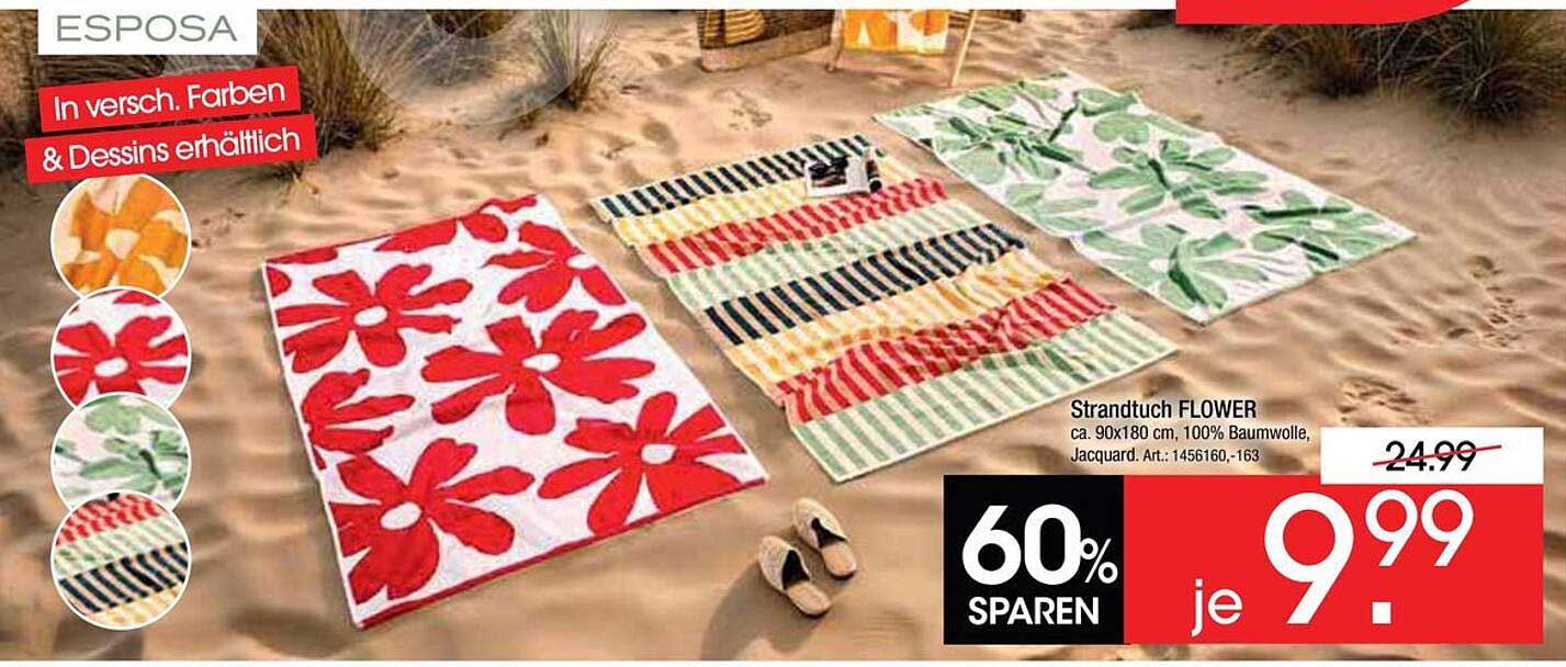 Strandtuch FLOWER
