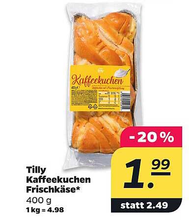 Tilly Kaffeekuchen Frischkäse*