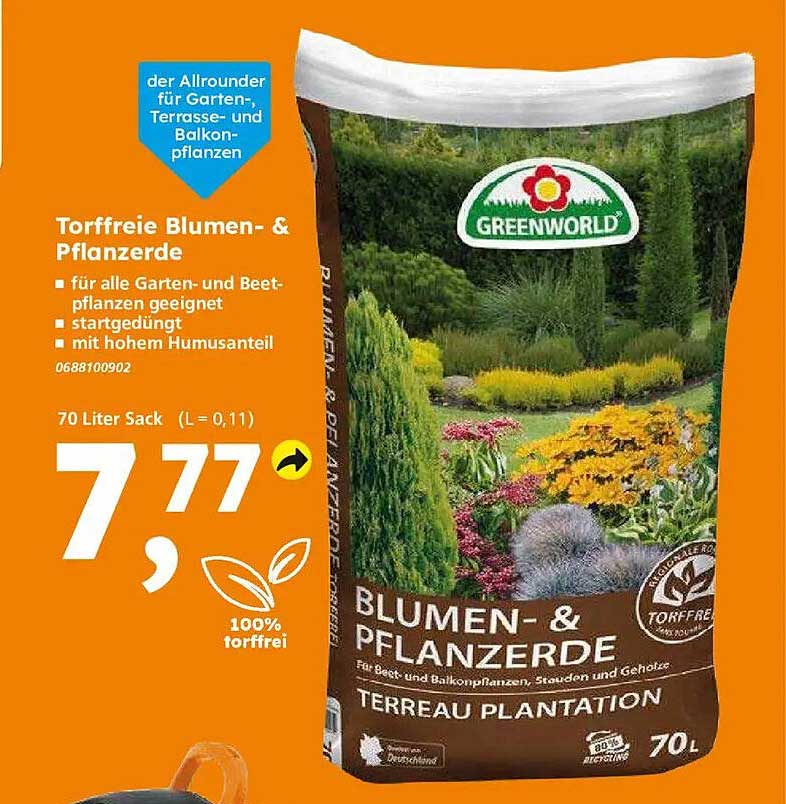 Torffreie Blumen- & Pflanzerde