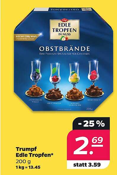 Trumpf Edle Tropfen* 200 g 1kg = 13.45