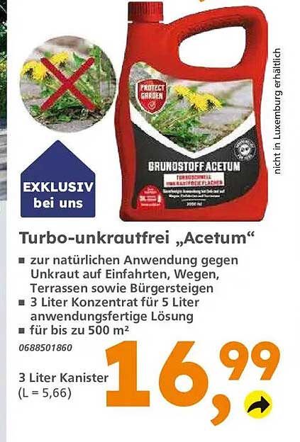 Turbo-unkrautfrei „Acetum“