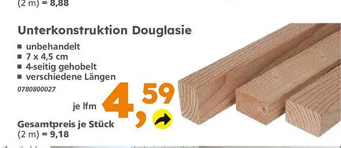Unterkonstruktion Douglasie