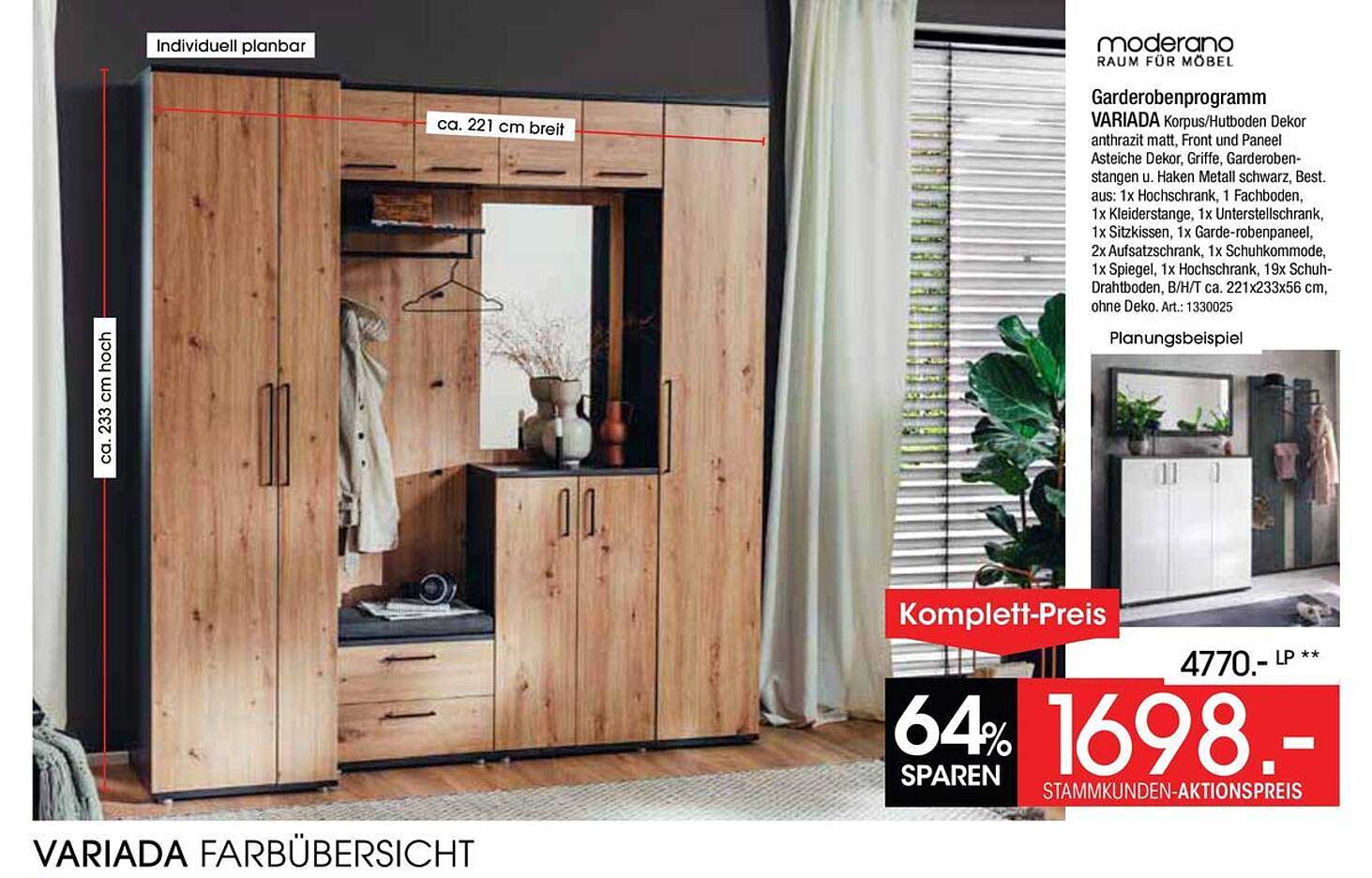 VARIADA FARBÜBERSICHT