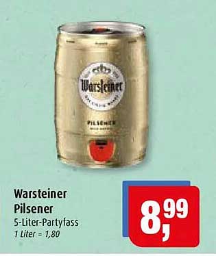 Warsteiner Pilsener 5-Liter-Partyfass
