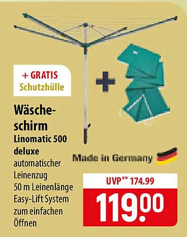 Wäscheschirm Linomatic 500 deluxe