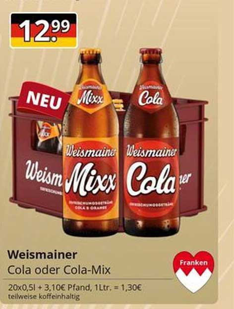 Weismainer Cola oder Cola-Mix