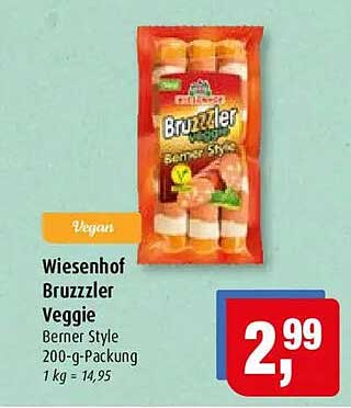 Wiesenhof Bruzzler Veggie Berner Style 200-g-Packung