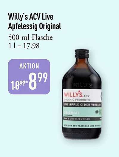 Willy's ACV Live Apfelessig Original