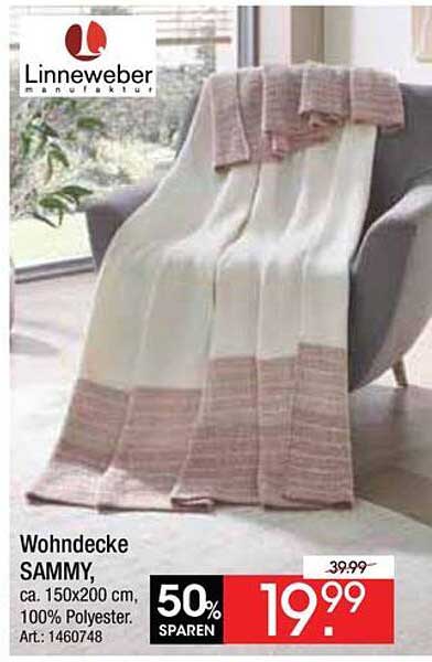 Wohndecke SAMMY, ca. 150x200 cm, 100% Polyester, Art.: 1460748