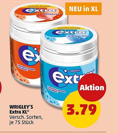 WRIGLEY’S Extra XL* Versch. Sorten, je 75 Stück