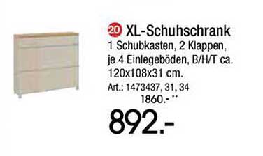 XL-Schuhschrank