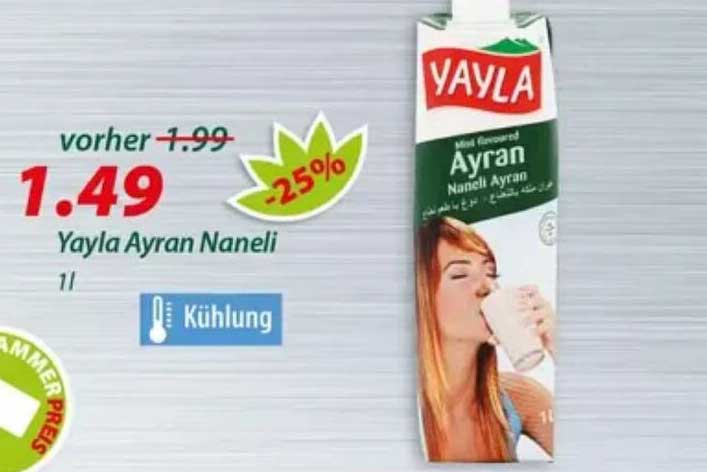 Yayla Ayran Naneli