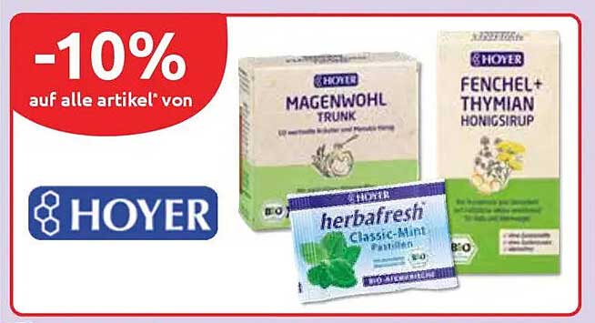 -10% auf alle Artikel von HOYER
