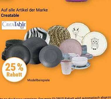 25 % Rabatt auf alle Artikel der Marke Creatable