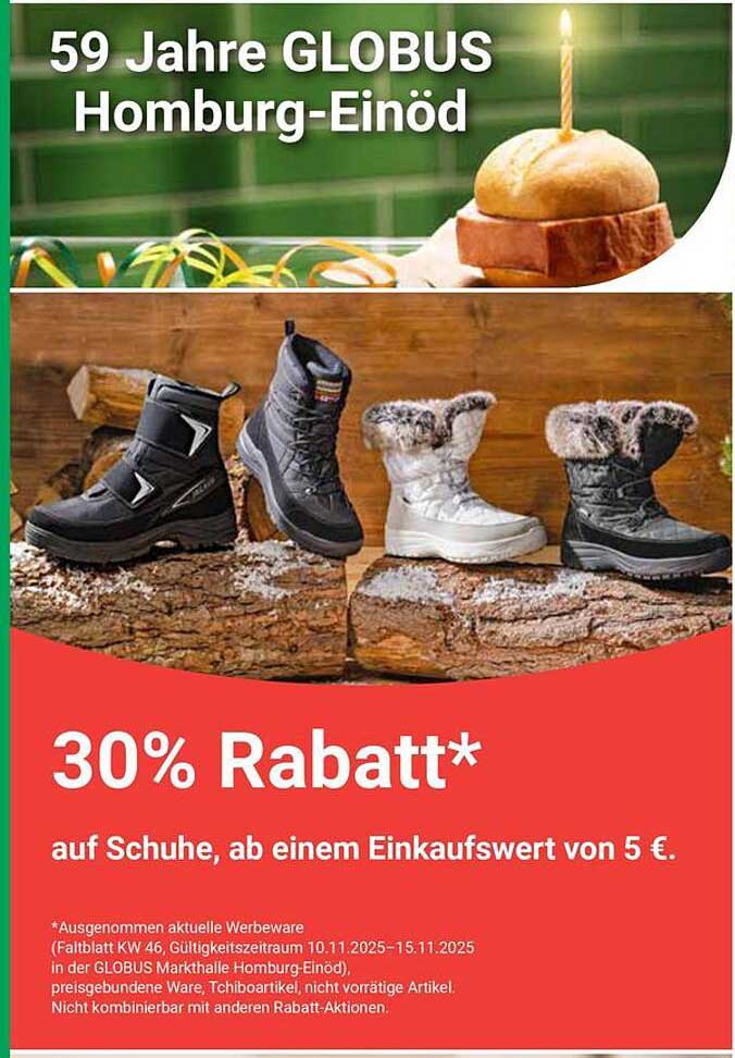 30% Rabatt auf Schuhe ab einem Einkaufswert von 5 €