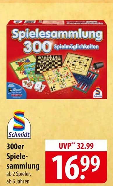 300er Spielesammlung von Schmidt — 300 Spielmöglichkeiten